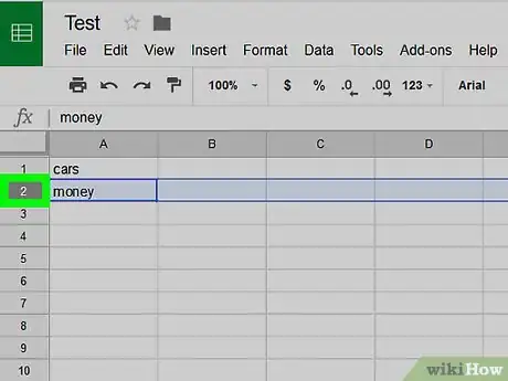 Imagen titulada Delete Empty Rows on Google Sheets on PC or Mac Step 3
