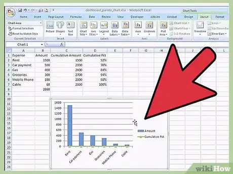 Imagen titulada Create a Pareto Chart in MS Excel 2010 Step 11