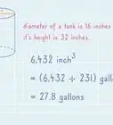 calcular cuántos galones hay en un tanque
