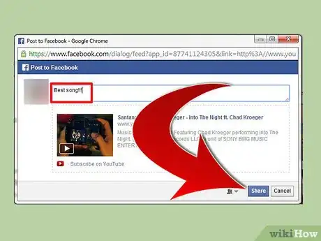 Imagen titulada Put Music on Facebook Step 5