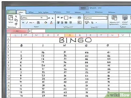 Imagen titulada Make a Bingo Game in Microsoft Office Excel 2007 Step 5
