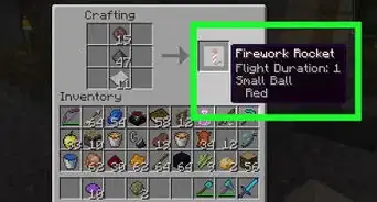 hacer un cohete de fuegos artificiales en Minecraft