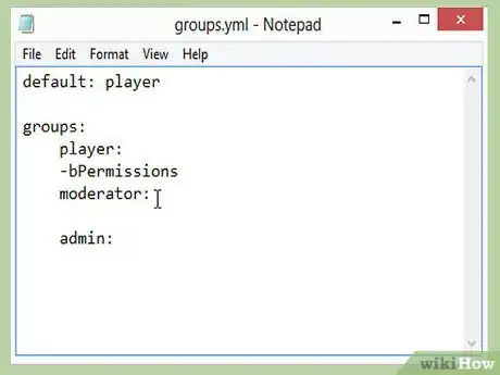 Imagen titulada Set up Bpermissions for a Minecraft Bukkit Server Step 8Bullet2