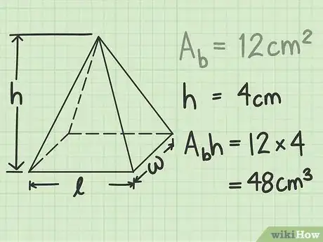 Imagen titulada Calculate the Volume of a Pyramid Step 3