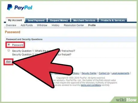 Imagen titulada Change a PayPal Password Step 4