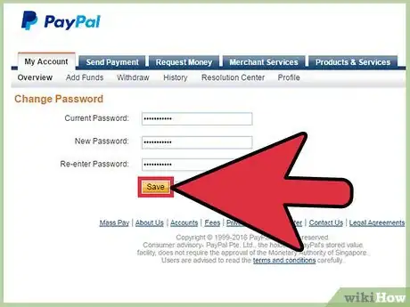 Imagen titulada Change a PayPal Password Step 6