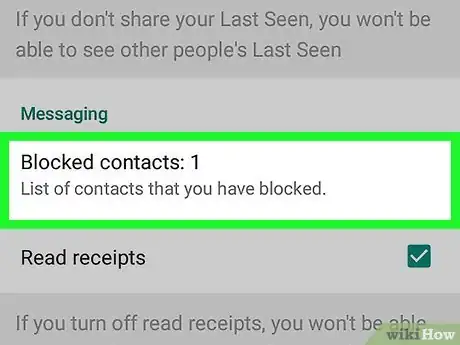 Imagen titulada Block Contacts on WhatsApp Step 15