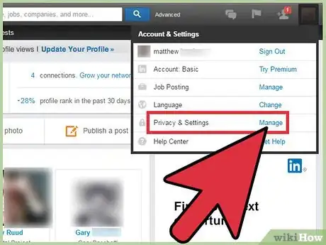 Imagen titulada Hide Connections on Linkedin Step 3