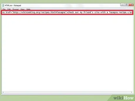 Imagen titulada Link Within a Page Using HTML Step 7