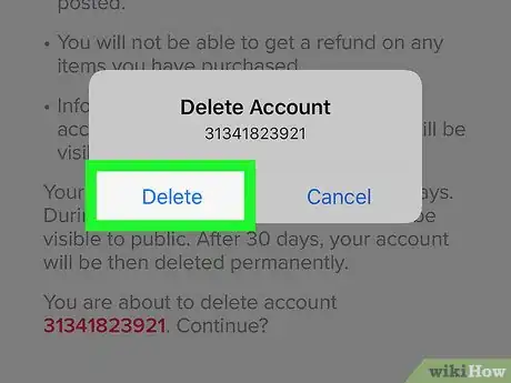 Imagen titulada Delete a TikTok Account Step 7