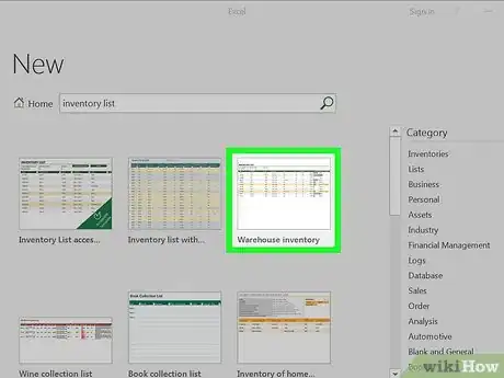 Imagen titulada Create an Inventory List in Excel Step 4