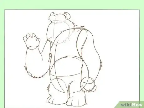 Imagen titulada Draw Sully from Monster's Inc Step 5