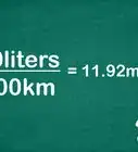 convertir millas por galón en litros por 100 km