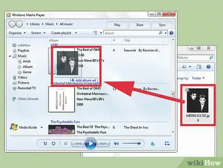 Imagen titulada Put a Cover Photo on a Music File Using Windows Media Player Step 3