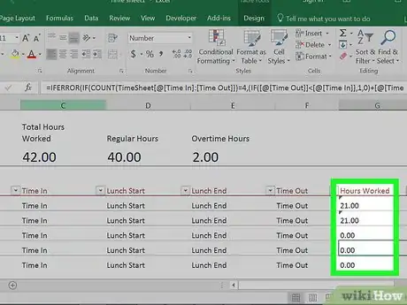 Imagen titulada Calculate Time on Excel Spreadsheet Step 8