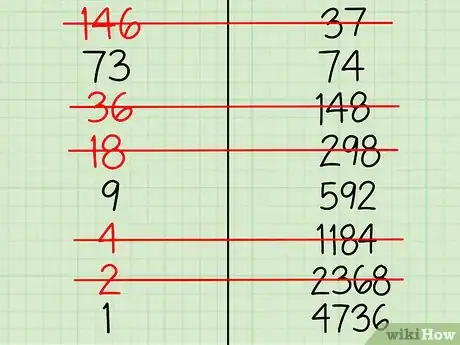 Imagen titulada Multiply Using the Russian Peasant Method Step 5