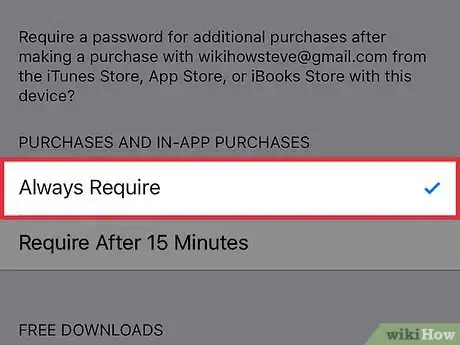 Imagen titulada Always Require a Password for Apple Purchases on an iPhone Step 4