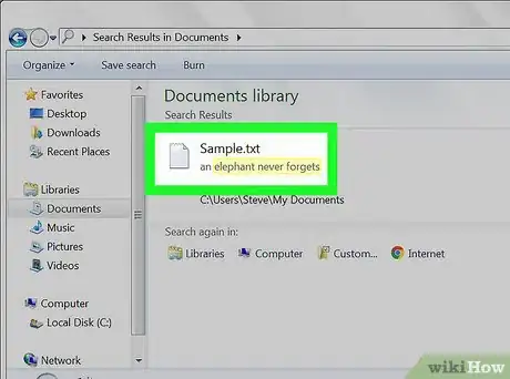 Imagen titulada Make Windows 7 Search File Contents Step 5