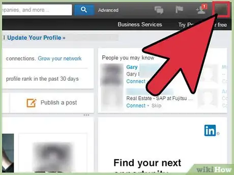 Imagen titulada Hide Connections on Linkedin Step 1