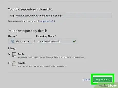 Imagen titulada Import a Repository on Github Step 7