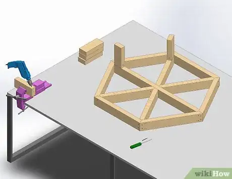 Imagen titulada Build a Hexagon Picnic Table Step 12