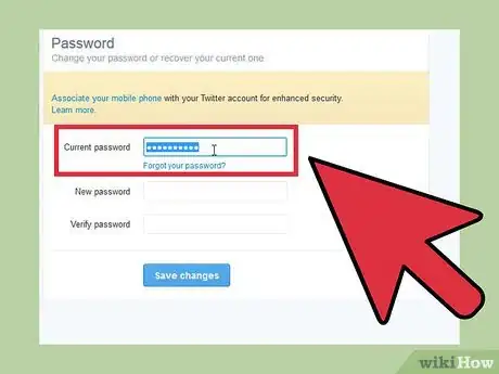 Imagen titulada Change Your Twitter Password Step 3