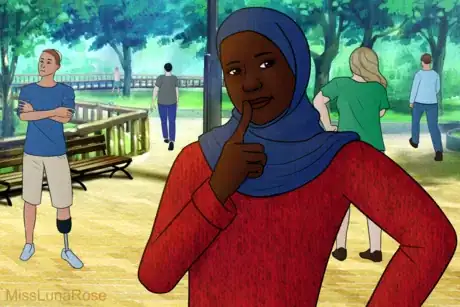 Imagen titulada Cute Muslim Girl Thinking.png