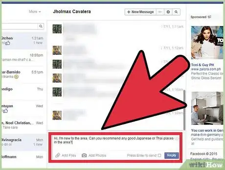 Imagen titulada Start a Conversation with a Guy on Facebook Step 3
