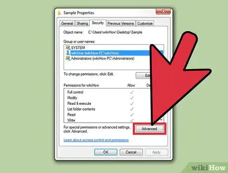 Imagen titulada Change File Permissions on Windows 7 Step 14