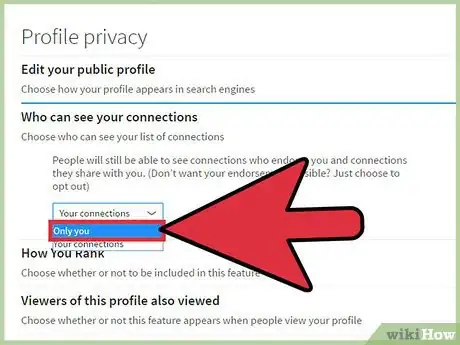 Imagen titulada Hide Connections on Linkedin Step 7