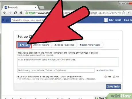 Imagen titulada Create a Church Facebook Page Step 5