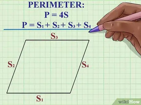 Imagen titulada Find the Perimeter of a Rhombus Step 1