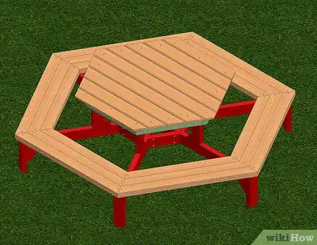 Imagen titulada Build a Hexagon Picnic Table Step 30