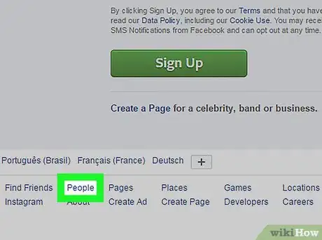 Imagen titulada Look at a Facebook Profile Without Signing Up Step 2