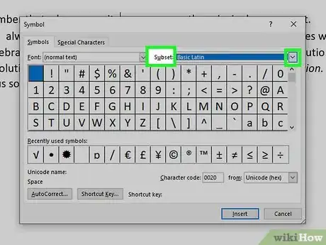 Imagen titulada Type Square Root on PC or Mac Step 6