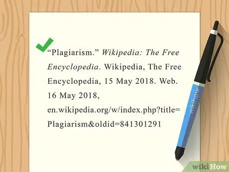 Imagen titulada Cite a Wikipedia Article in MLA Format Step 7