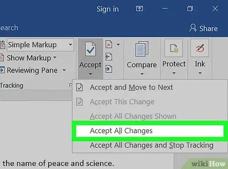 Imagen titulada Remove Track Changes in Microsoft Word on PC or Mac Step 4