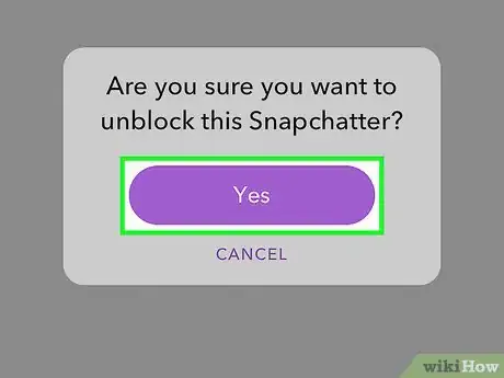 Imagen titulada Unblock Someone on Snapchat Step 6