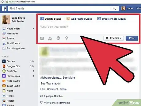 Imagen titulada Change a Facebook Status Step 5