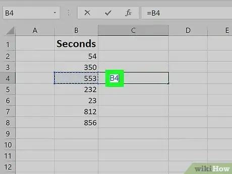 Imagen titulada Convert Seconds to Minutes in Excel Step 3