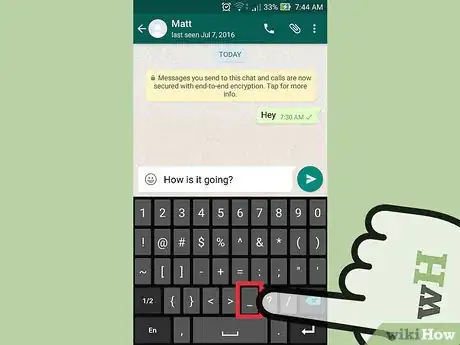 Imagen titulada Write in Italics on WhatsApp Step 6