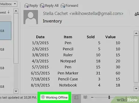 Imagen titulada Disable “Work Offline” in Outlook Step 2