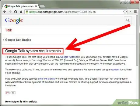 Imagen titulada Set up an Google Talk Account Step 1