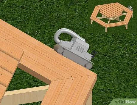 Imagen titulada Build a Hexagon Picnic Table Step 29