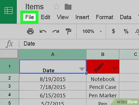 Imagen titulada Save on Google Sheets on PC or Mac Step 3