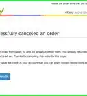 cancelar una orden en eBay