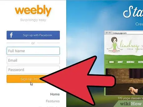 Imagen titulada Create a Website With Weebly.Com Step 1