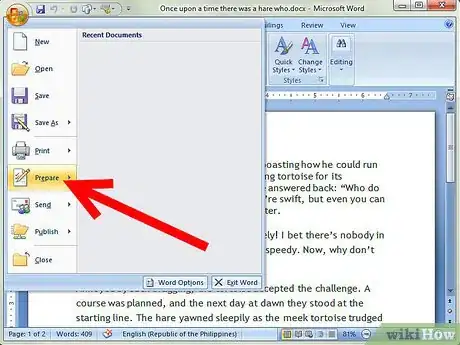 Imagen titulada Remove Passwords from Microsoft Word 2007 Step 4