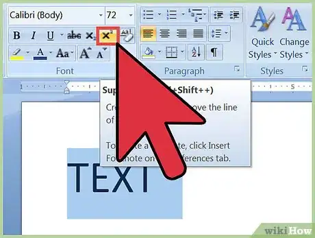 Imagen titulada Create Superscript and Subscript in MS Word Step 3