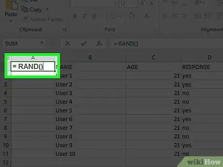 Imagen titulada Create a Random Sample in Excel Step 10